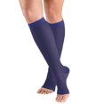 thumbnail image 1 of Truform Sheer Knee High Stockings, Open Toe: 15 - 20 mmHg, Purple, Medium, 1 of 7