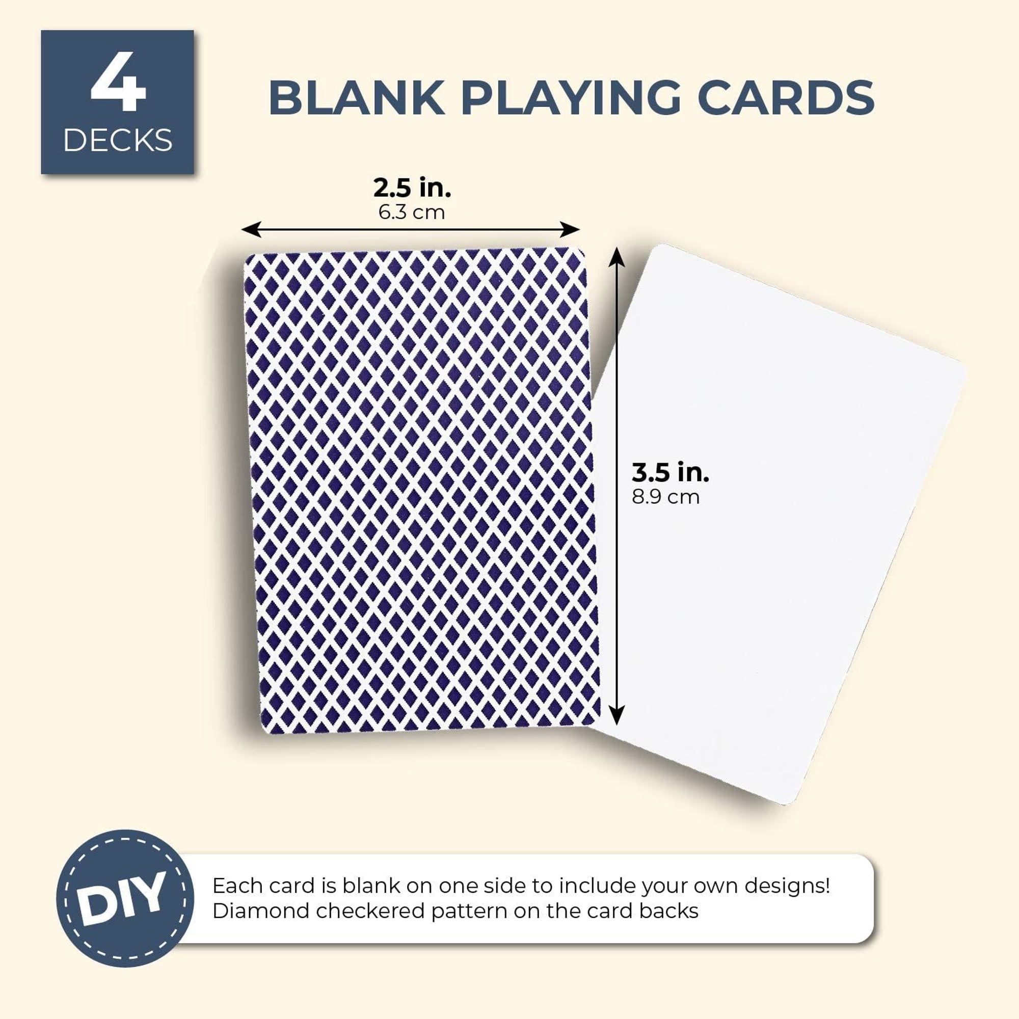 Blank Playing Cards, 180PCS, Dry Erase, Reusable Flash Cards to Write on,  DIY Vocabulary Study Cards, Learning Cards, Game Cards, Message Card, Gift  Card, Glossy Finish, Poker Size