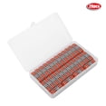 thumbnail image 1 of 28 Pcs 2-Position Compact Orange Nylon Flame Retardant Wire Connector 11-28 AWG PCT-2-2, 1 of 5