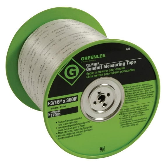 (Price/1 EA)Greenlee 332-435 435 - Tape Measure 3/16"Poly(21562)