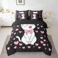 thumbnail image 2 of Castle Fairy Cartoon Cats Bedding Comforter Set,Animal Pet Full Bedding Set, 2 of 8