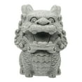 thumbnail image 5 of BRIGHTFUFU Lion Figure Sculpture Animal Tabletop Figurine for Study Room 1Pcs Grey Stone, 5 of 8