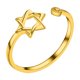 thumbnail image 1 of Estrella de David Zircon Anillo para Mujeres Magen David Wiccan Anillos Ajustable Joyería, 1 of 3