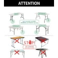 thumbnail image 7 of 4pcs Table Leg Extenders for Folding Tables Straight/Bent Leg,Durable Steel Folding Table Leg Extensions,2 Levels/Heights Adjustable Risers-Ideal for Improving Your Back Pain, 7 of 7