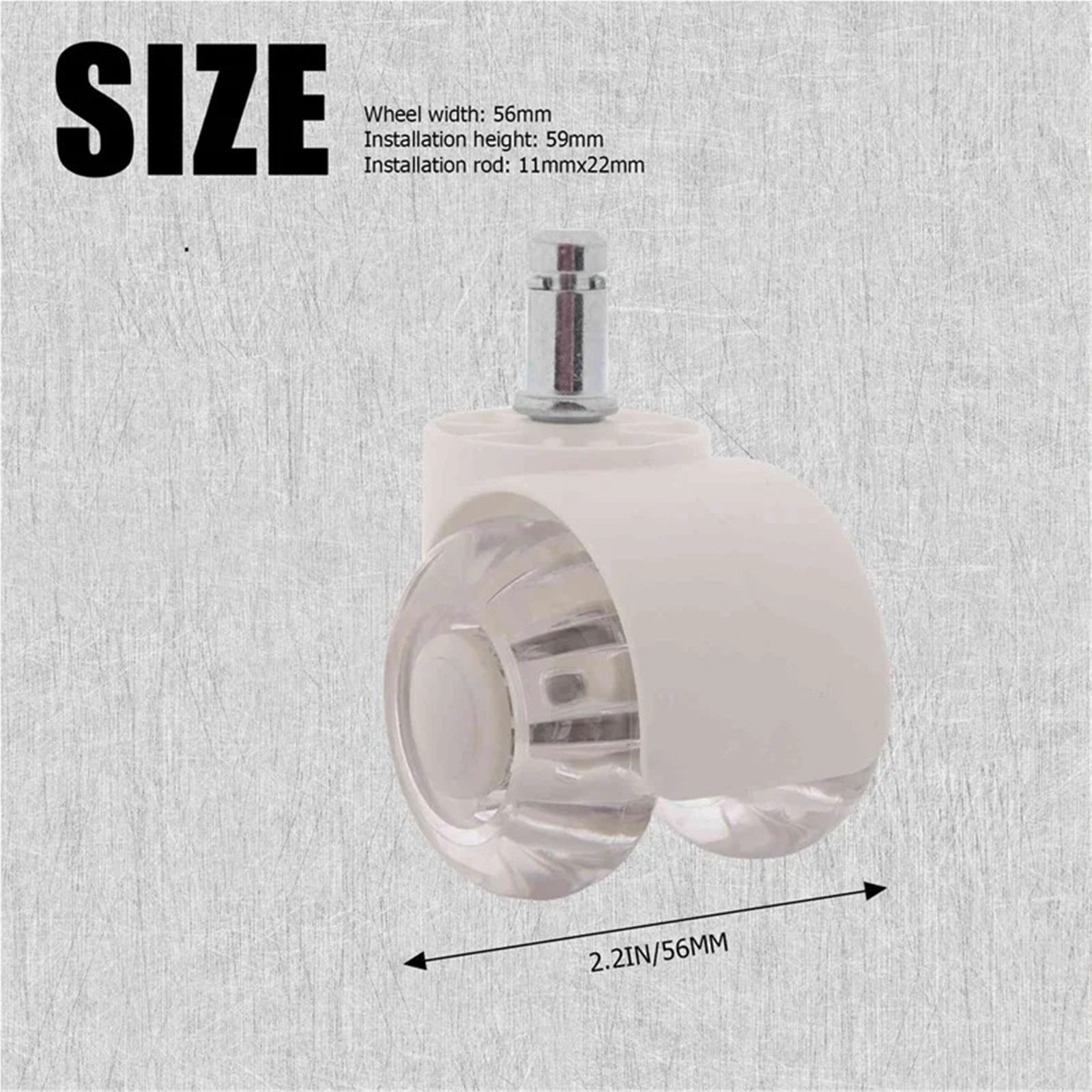 5Pcs Office Chair Casters Wheels 2 Inch Heavy Duty Mute Desk Chair Wheels Universal Fit Wheels For All Floors ,Multiple Uses