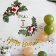 thumbnail image 1 of Dalazy 2 Pieces Silk Display Fake Plant Hanging Decorative for Wall Holiday Wedding, 1 of 9