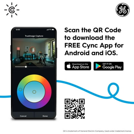 GE CYNC Smart Temperature Sensor, Thermostat Sensor, Humidity Sensor, Works with CYNC Smart Thermostat (Sold Separately), Set Schedules in CYNC App (1 Pack)