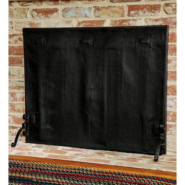 Pavenex Fireplace Blanket Stops Heat Loss, Medium, Black