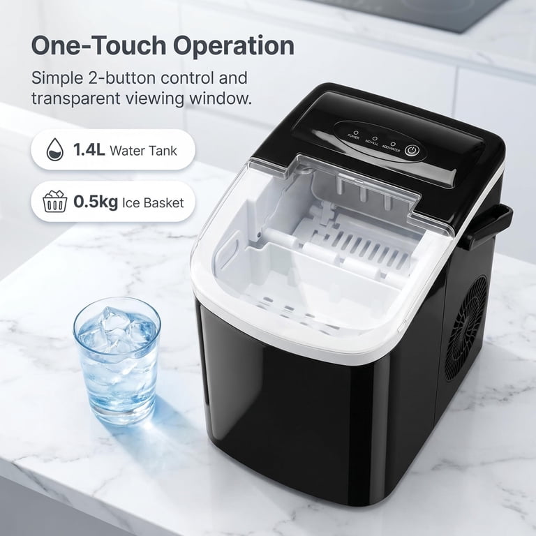 TrumanPick Countertop Ice Maker, 26 lb/Day Bullet Ice photo 4