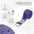 thumbnail image 2 of RDX 8ft Yoga Strap with D-Ring Buckle, Durable Polyester Cotton Adjustable Belts for Stretching P, F7, 2 of 5