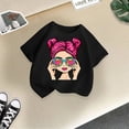 thumbnail image 2 of Thermal T-Shirts à Manches Courtes Longues pour Leggings Filles Imprimé Graphique Mignon Col Rond T-Shirt Décontracté d'Été, 2 of 4