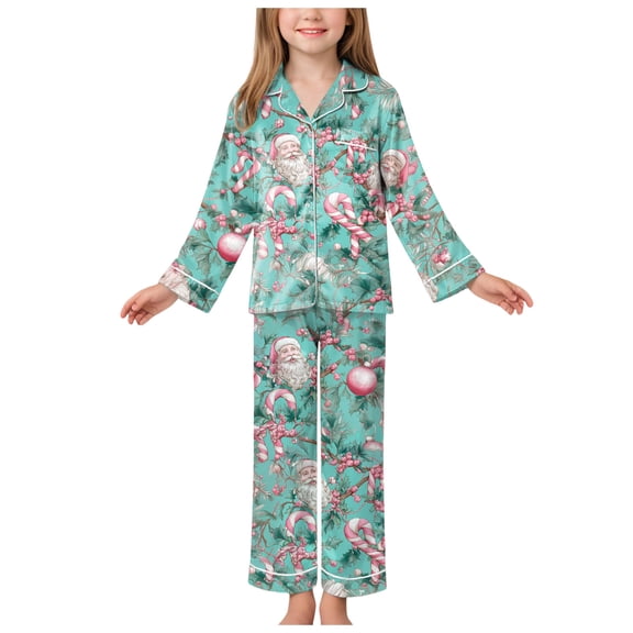 Hessimy Toddler Boys Girls Spring Summer Printed 2Pcs Tops Pants Casual Outdoor Sleepwear Pajamas Set, Printed Outdoor Pjs(Green,3-4 Years)