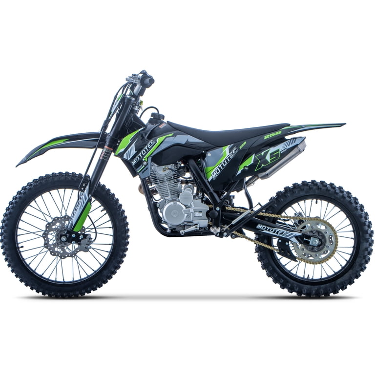 MotoTec X5 Adults 250cc 4-Stroke Gasoline Dirt Bike Black