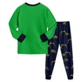 thumbnail image 6 of Hessimy Toddler Boys Girls Spring Summer 2Pcs Long Sleeve Sweatshirt Tops Pants Warm Casual Sweatsuit, Warm Casual Sweat(Green,4-5 Years), 6 of 7