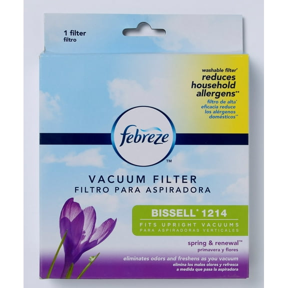 Febreze Spring & Renewal Scent BISSELL Style 1214 Vacuum Filter, 1 Pack, 12143