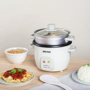 Aroma 4-Cup Electric Rice Cooker, White - Rice & Grain