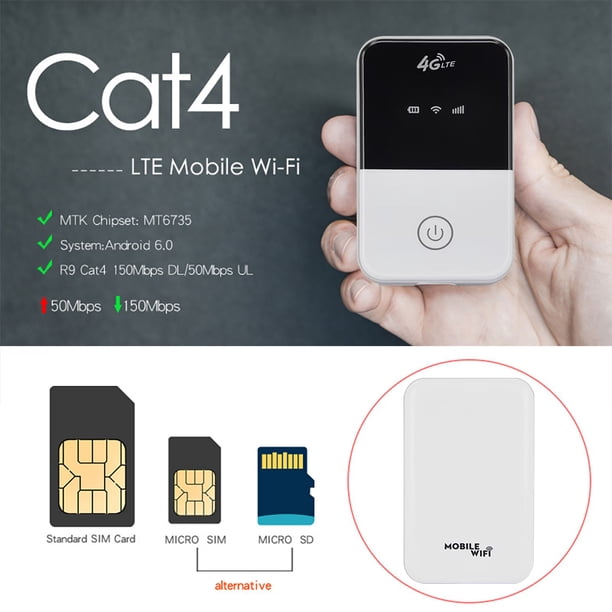 Enrutador de módem Wifi 4G, 150Mbps, 3 modos, 4G Lte, ligero, de bolsillo, para coche, Wifi móvil, MIFI, punto de acceso inalámbrico de banda ancha, Wi-Fi para coche