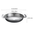 thumbnail image 2 of Stainless Steel Pot Double Handle Pan Multi-function Paella Pan Korean Style Pot Kitchen Cooking Pan, 2 of 7
