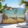 thumbnail image 4 of Outdoor Pillow Cover Brown Trees Mountain Sky Set of 2 Waterproof Throw Pillowcases Retro Green Decorative Patio Furniture Pillows for Couch Garden Indoor & Outdoor Use, 4 of 9