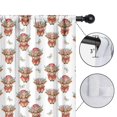 thumbnail image 4 of Blackout Kids Curtains,White Highland Cow Flower Butterfly Pattern Childrens Insulated Curtains Set Of 2,Bedroom Essentials,Toddler Room Decor 42"x63", 4 of 5
