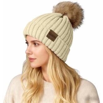 Timberland Womens Cable Knit Cuff Pom Beanie TT101128C-DW0/T  display picture 1