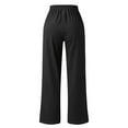 thumbnail image 3 of Aayomet Wide Leg Sweatpants Women Women’s French Terry Joggers, Women’s Drawstring Sweatpants, Women’s Soft Joggers,Black S, 3 of 5