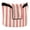Pale Red and Off-white Striped, variant on Haosy Pale Red and Off-white Striped Golf Mallet Putter Cover Strong Magnetic Leather Golf Club Headcover Closure