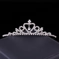 thumbnail image 4 of Girls Crystal Crown Silver Children Princess Crown for Birthday Party Rhinestones Headbands Bride Wedding Headpieces for Girls and Kids, 4 of 6