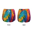 thumbnail image 3 of Salouo Vibrant Parrot Splash Art Print Women's 2 in 1 Running Shorts Double-Layer Shorts Athletic Workout Gym Yoga Shorts Running Shorts for Women-Large, 3 of 7
