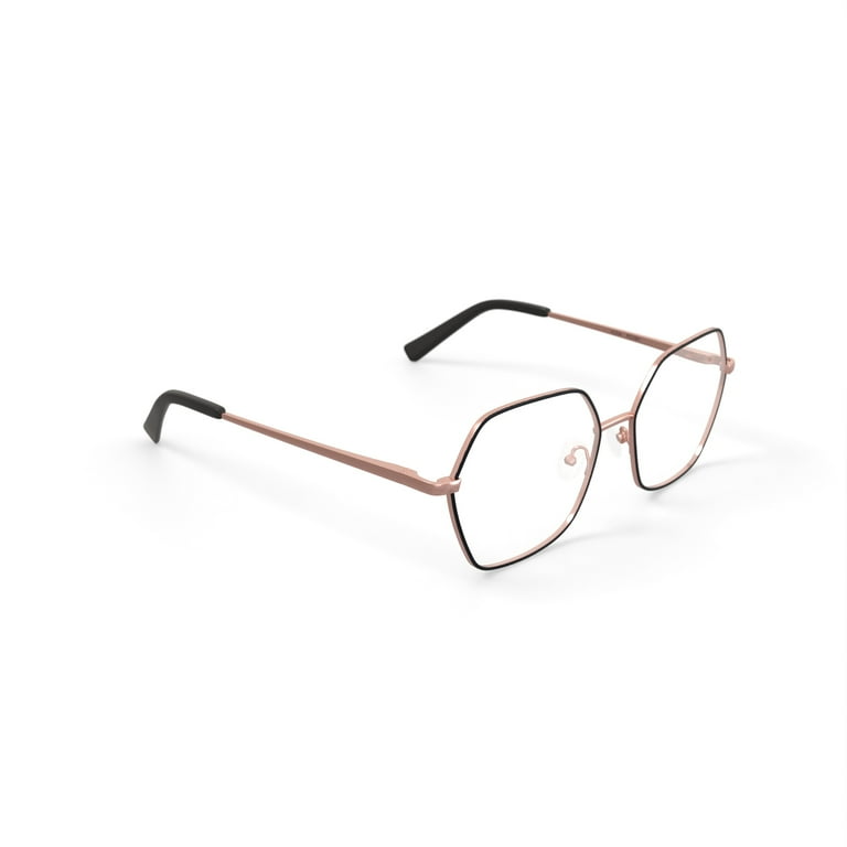 Keo Women's Koda Oversized Prescription Eyeglasses with Case, Rose