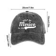 thumbnail image 3 of Sokhug Hat for Men Women, Letter Graphic Print Adjustable Cotton Baseball Cap Washed Cotton, 3 of 6