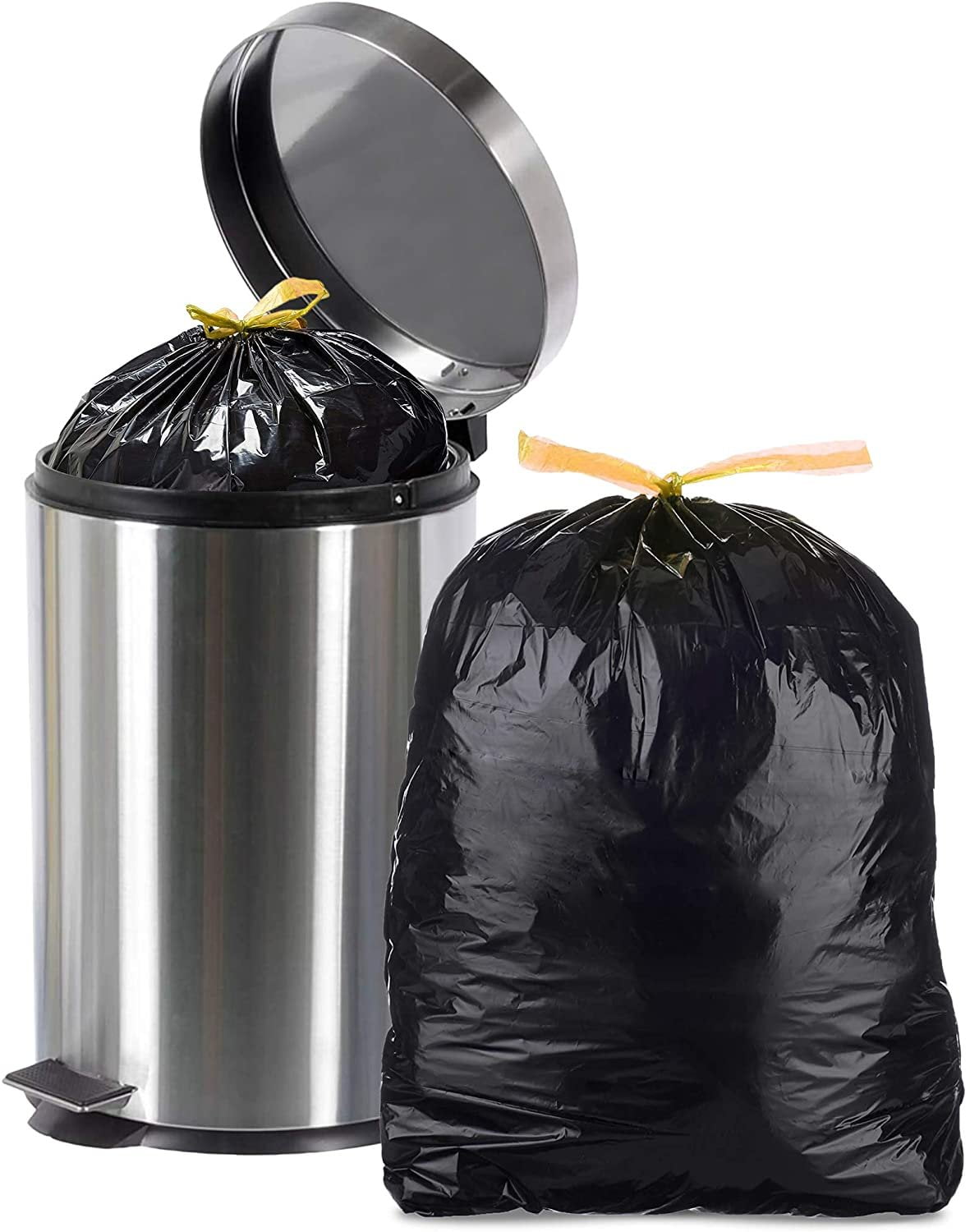 Free P* Black Heavy Duty Refuse Sacks Strong Garbage Bags No Leakage Fast DEL 