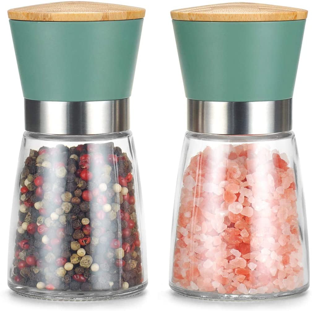 Salt and Pepper Grinder Set Adjustable Stainless Steel Spice Ceramic