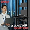 thumbnail image 2 of Pyle 2-Pc 1U Server Rack Shelf, Vented Shelves for Good Air Circulation, Cantilever Mount, Wall Mount Rack, Universal Device, Cabinet Shelf, Computer Case Mounting Tray,, 2 of 7