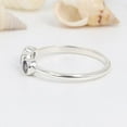 thumbnail image 4 of Earth Gems Jewelry Tanzanite Three-Stone Ring, 925 Sterling Silver Stackable Ring for Women, 4 of 5