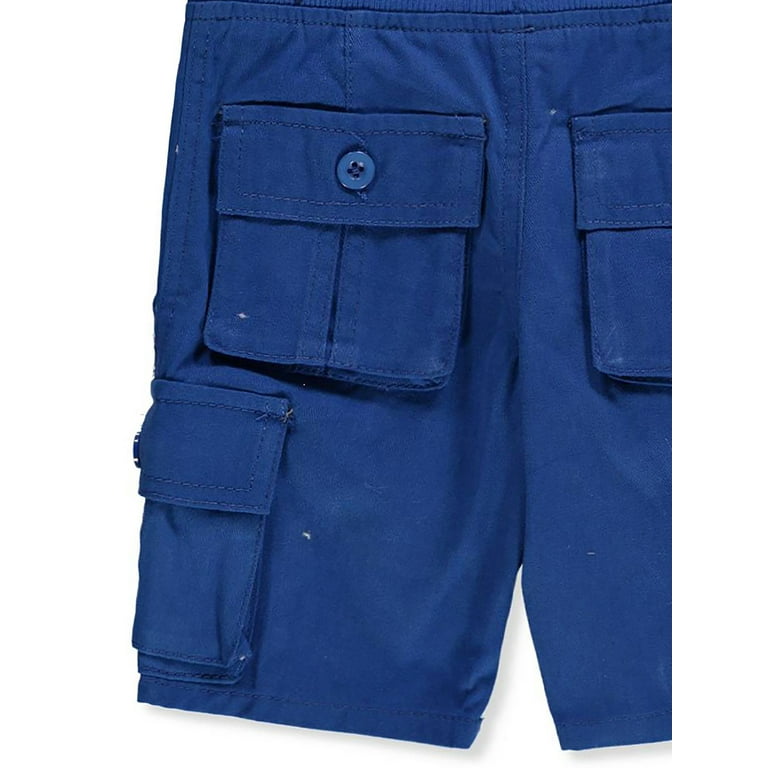 Boys blue cargo shorts deals