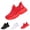 Red, variant on QWKLEAJ Women's Slip‑On Walking Sneakers, Lightweight Breathable Tennis Running Shoes, Non‑Slip Soft Sole Comfort Athletic Trainers for Gym Work Daily Wear White 8