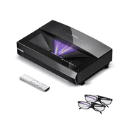 Ultimea Bomaker Ultra Short Throw Projector 4K, Smart Triple Laser TV with HDR 10, 2500 ANSI Lumens, MEMC, DTS Sound, WiFi Bluetooth Home Theater Laser Projector, 15000:1 Dynamic Contrast Ratio