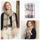 thumbnail image 1 of Bufanda de Cachemira para mujer, manta grande, chal clásico a cuadros, envoltura suave y cálida, otoño e invierno, venta al por mayor Fivean unisex, 1 of 2