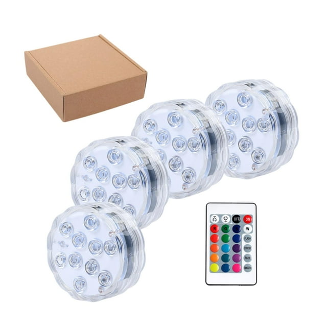 Luces LED sumergibles Gloria IP68 4 luces 1 controlador