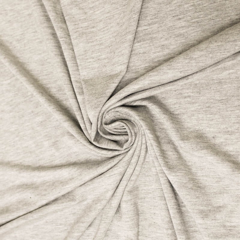 FREE SHIPPING!!! Light Heather Gray Rayon Jersey Stretch Knit Fabric