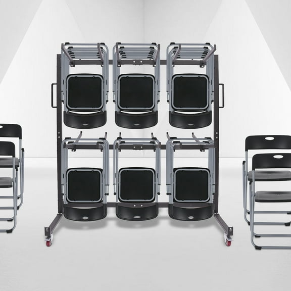 Folding Table And Chair Storage Cart 36.66*71.5*71.65 Inches Can Accommodate 84 Chairs High Load-Bearing Storage Rack