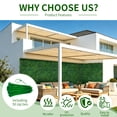 thumbnail image 3 of ODTORY Artificial Grass Wall, 10"X10" 12Pcs Boxwood Hedge Wall Panels UV-Anti Grass Backdrop Wall Decor, Greenery Privacy Hedge Screen for Indoor Outdoor Patio Balcony, Party Garden Fence (8.4 sq ft), 3 of 7