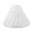 thumbnail image 6 of Hytrove 1Set Kids Underskirt Bubble Skirt White Fabric Steel Hoops Skirt for Girls, 6 of 8