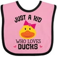 thumbnail image 3 of Inktastic Duck Lover Cute Girls Girls Baby Bib, 3 of 4