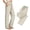 Beige, variant on Women's Athletic Pants with Side Pocket Elastic Waist Running