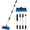 Blue, variant on 56" Car Wash Brush with Long Handle - Car Cleaning Brush with Soft Bristle & Squeegee, Scratch-Free Car Cleaning Mop Kit for Washing Exterior & Snow, Universal for RV Boat Truck SUV