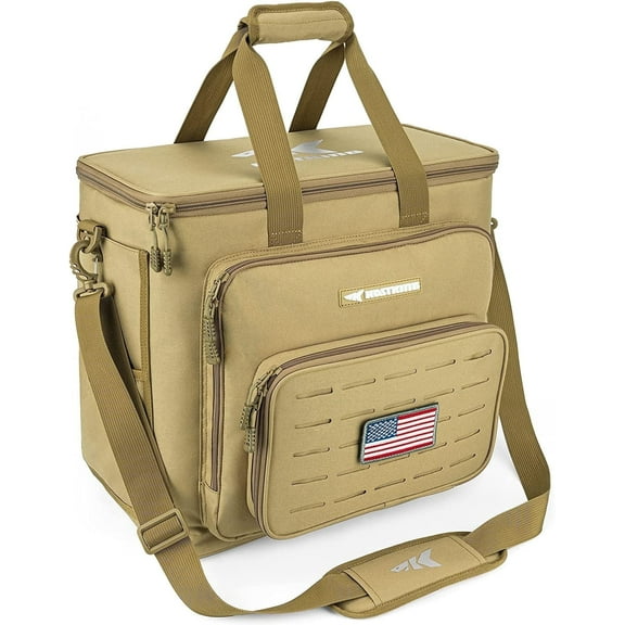 KastKing Fishing Tackle Bags - Water Resistant Material - Fishing Gear Storage -Karryall Large Khaki