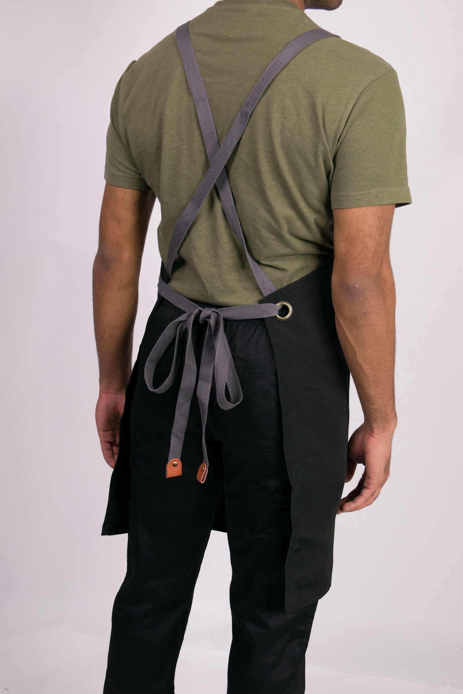 2-PACK CrossBack Multi-purpose Utility Apron with Adjustable Straps, Liquid Repellent