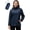 Dark Blue, variant on Women's Rain Jacket Waterproof Lightweight Packable Raincoat with Hood for Golf Hiking Travel Windbreaker